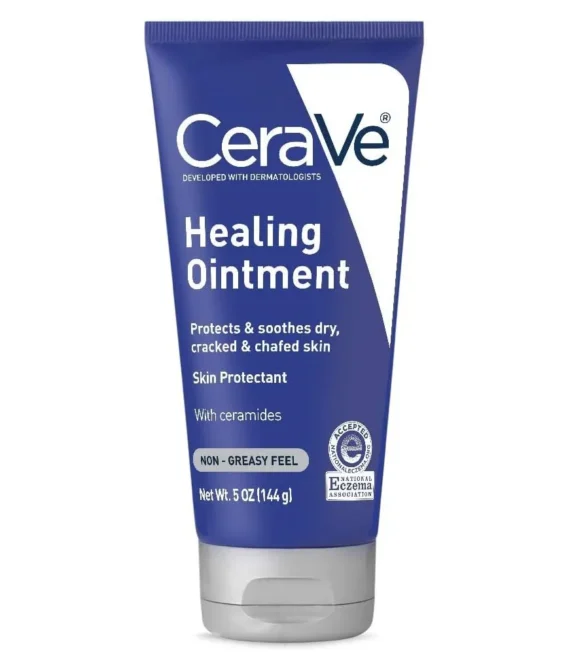 CeraVe Healing Ointment 5 oz with Hyaluronic Acid and Ceramides for Protecting and Soothing Cracked, Chafed Skin