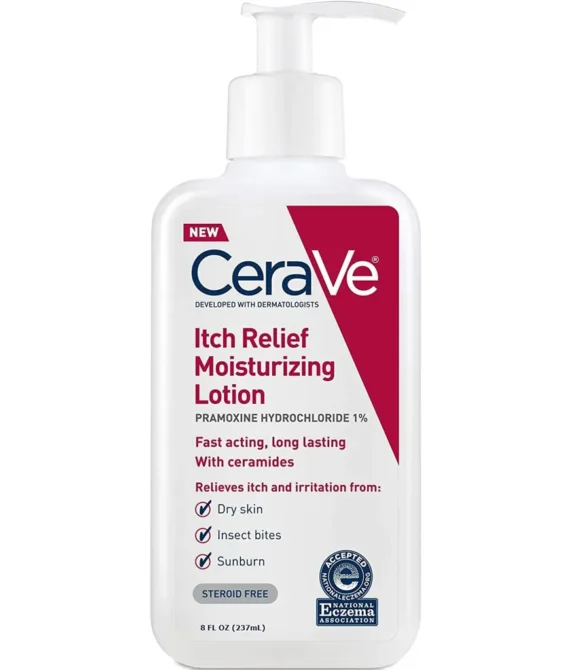 CeraVe Itch Relief Moisturizing Lotion – 8oz, Pack of 2