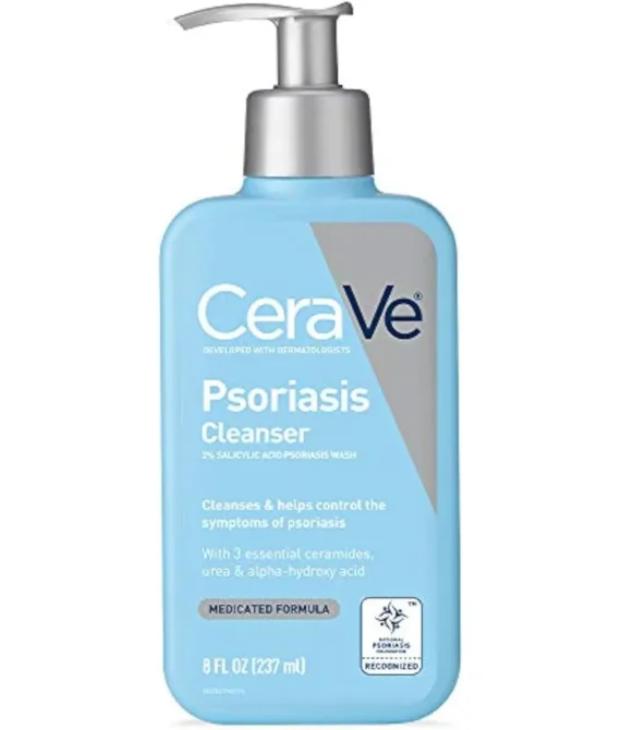 CeraVe Cleanser for Psoriasis Treatment, 8 Oz, 8 Fl Oz (Pack of 1)