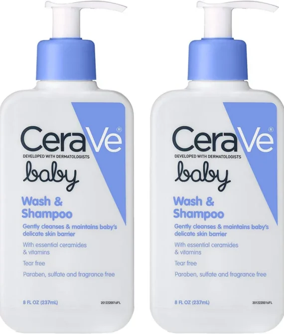 Baby Wash & Shampoo | 8 Ounce | Fragrance, Paraben, Sulfate Free Shampoo for Tear-Free Baby Bath Time (2 Pack)