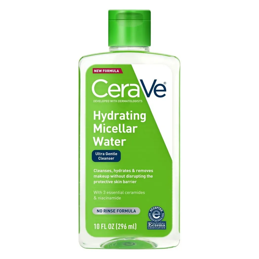 CeraVe Micellar Water, Hydrating Facial Cleanser & Eye Makeup Remover, 10 Fl. Oz, 10 Fl Oz (Pack of 1)