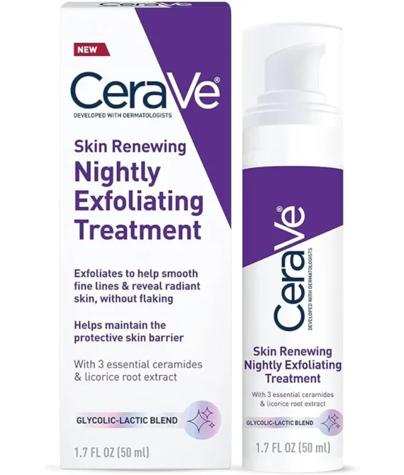 CeraVe Anti Aging Face Serum with Glycolic Acid, Lactic Acid, and Ceramides | Dark Spot Corrector for Face | 1.7 Ounce, 1.7 Fl Oz (Pack of 1)