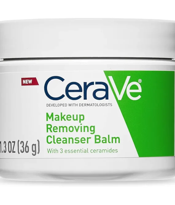 CeraVe Cleansing Balm Hydrating Makeup Remover with Ceramides and Plant based Jojoba Oil for Face Makeup Non Greasy Makeup Remover Balm for Sensitive Skin1.3 Ounces, 1.3 Ounce (Pack of 1)
