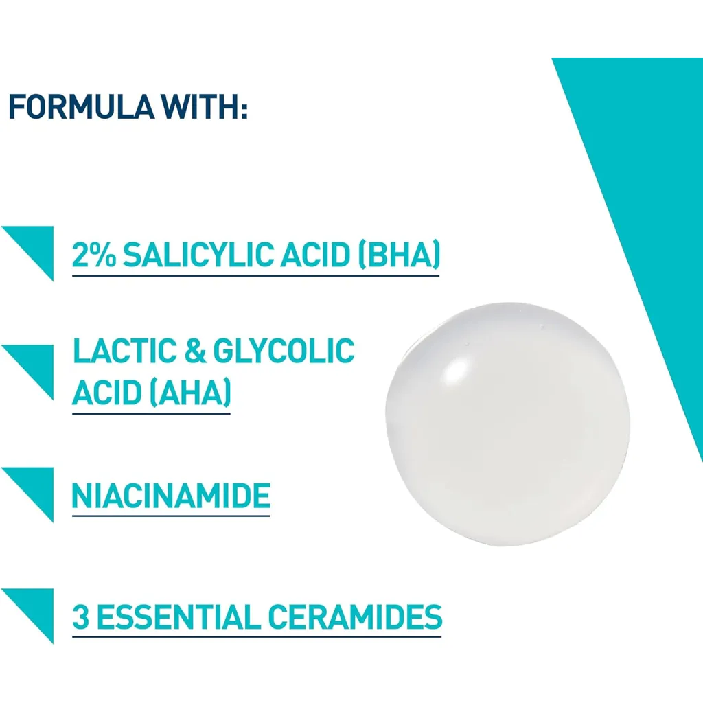 Cerave Blemish Control Gel Moisturiser With 2% Salicylic Acid & Niacinamide For Blemish-Prone Skin 40Ml - Image 3