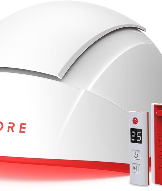 iRestore Professional  Rechargeable Battery Pack  Laser Red Light Therapy for Hair Growth  FDA Cleared Hair Loss Thinning Treatment for Men  Women  Hair Regrowth Cap  282 Lasers  LEDs