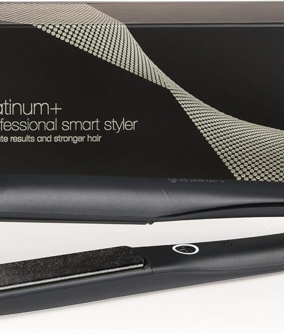 ghd Platinum Hair Straightener  Professional Styler in Black  More Strength Shine  Colour Protection  for All Hair Types  UK Plug