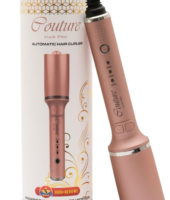 Couture Hair Pro Auto Curler  Advanced Petalshaped Ceramic Automatic Curling Iron  Hair Curler Rollers Flawless and Long Lasting Curls  Canadian Design  Engneering Rosegold