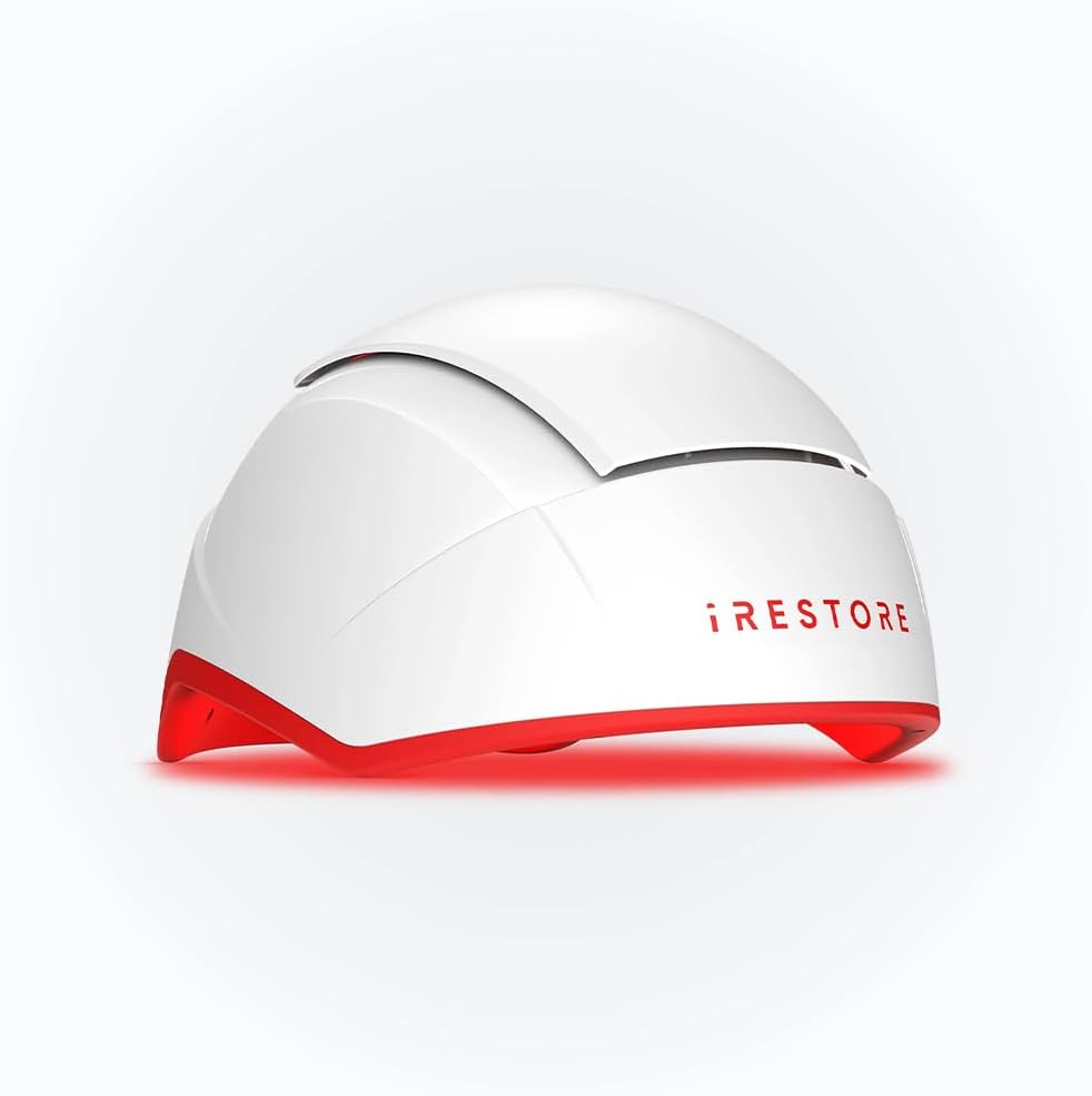 iRestore Professional FDA Cleared Laser Hair Growth Device Red Light Therapy for Thinning Hair Receding Hairline Balding Laser Cap for Men Women DrugFree Hair Loss Treatment