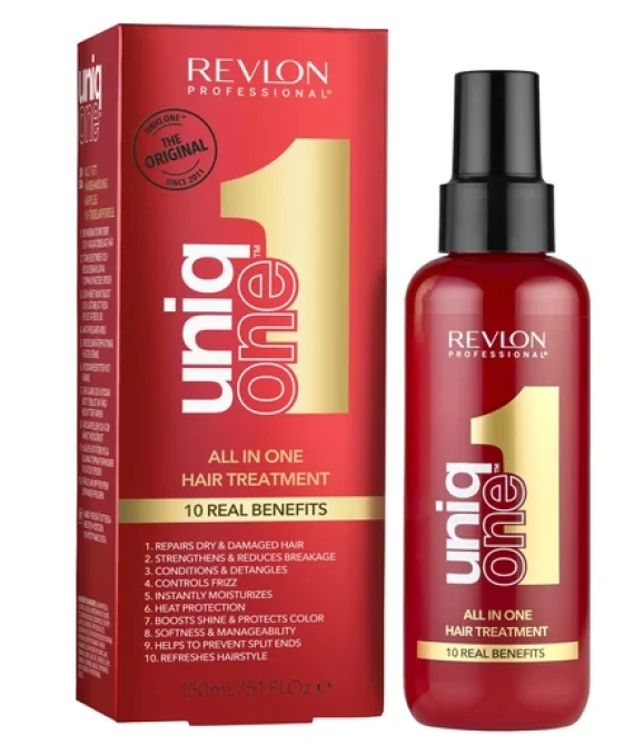 Revlon Professional UniqOne All In One Hair Treatment V2 – 10 Benefits, For All Hair Types, 150ml – Nan