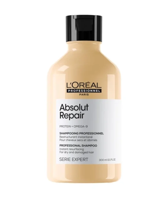 LOral Professionnel Absolut Repair Shampoo For dry & damaged hair Repairs & Hydrates Dry, Damaged Hair With Gold Quinoa & Protein SERIE EXPERT