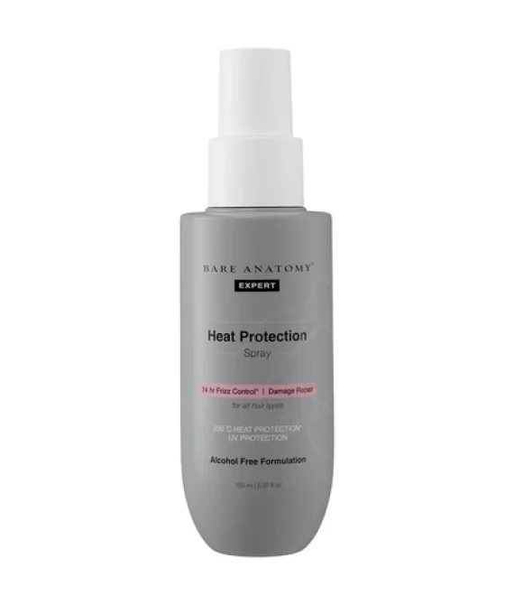 Bare Anatomy Heat Protection Spray Serum with Vitamin E, Pea Protein & Veg Keratin – 150 ml – Nan